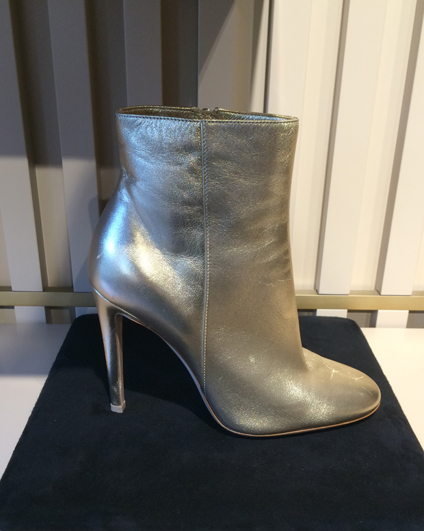 ankle silver boots